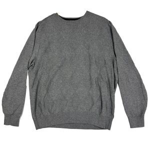 St John's Bay Mens Argyle Sweater Gray Preppy Academia Minimalist Dad Sz XL